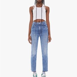 Mother Far From Over Hustler Ankle Jeans Size 24